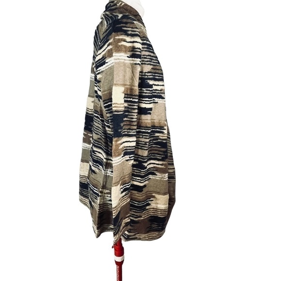 LUCKY BRAND Multicoloured Aztec Drape Open Front Cardigan Size L Style 7W51228 - Picture 7 of 15